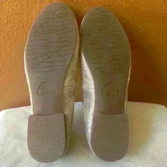 Abeo “Jean 11” Taupe Metallic Leather Slip On Loafer Size 8 Narrow Like New! - Picture 8 of 12